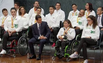 Medallistas paralímpicos piden apoyos económicos y académicos a EPN