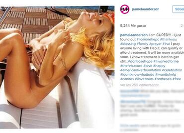 Pamela Anderson asegura estar libre de hepatitis C