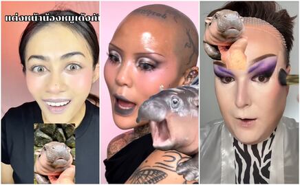 Moo Deng; la bebé hipopótamo pigmeo inspira nuevo trend de maquillaje viral