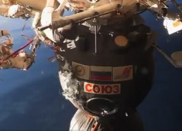 Así fue la caminata espacial para investigar agujero en la Soyuz