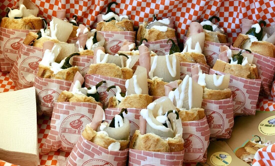 Las tortas de albañil son una tradición en Aguascalientes. Foto: Las Tortas de Albañil