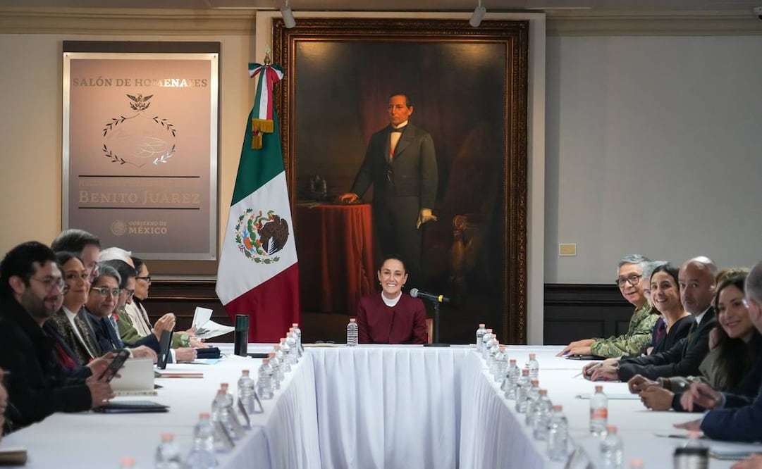 Claudia Sheinbaum, durante su reunión con el gabinete legal ampliado este 4 de diciembre del 2024. Foto: Tomada de la cuenta de X de @Claudiashein
