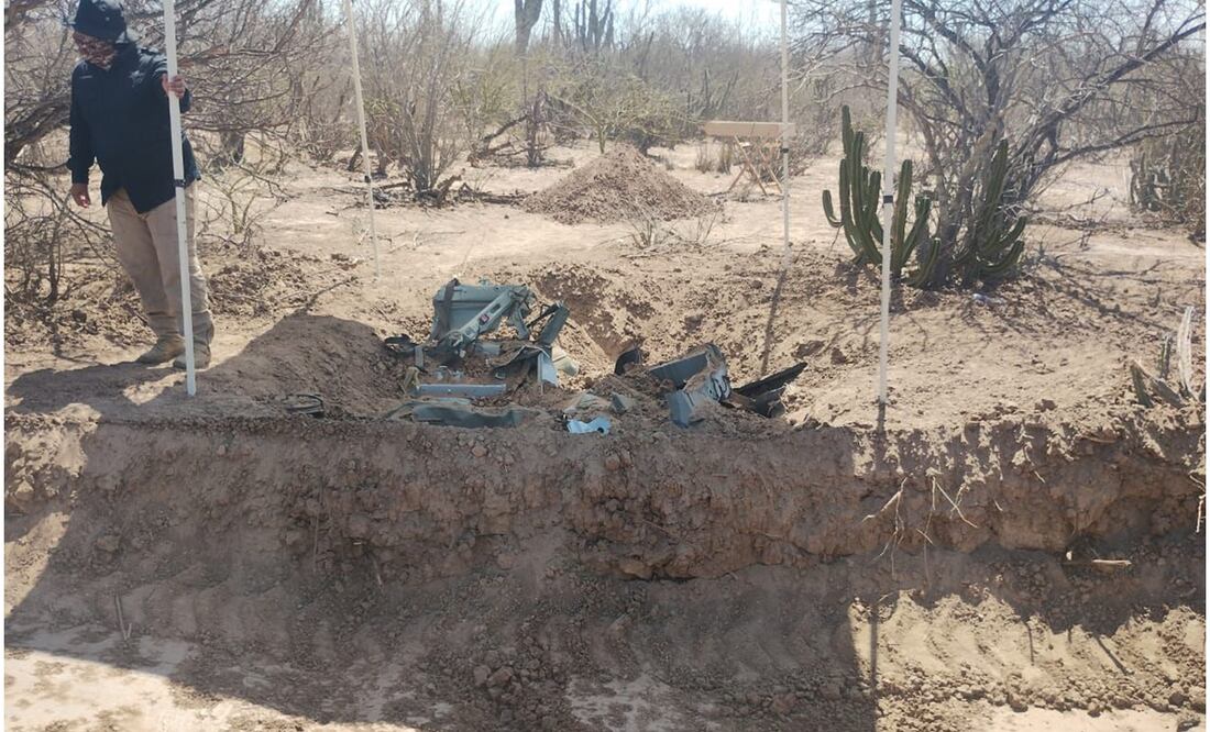 Este 25 de septiembre, encuentran semienterrado y en partes el vehículo de los dos policías desaparecidos en BCS. Foto: Especial