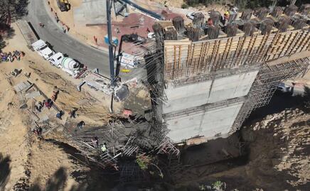 Confirman la muerte de 5 trabajadores tras desplome de andamio en obras de carretera Pachuca-Huejutla