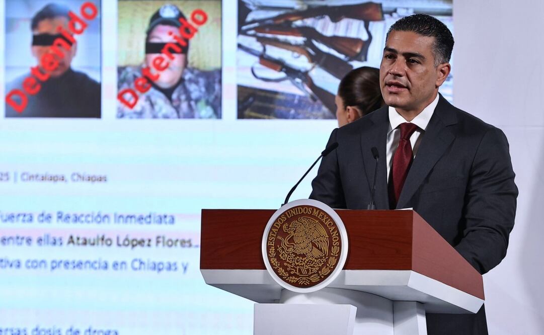 El secretario de Seguridad señaló que han sido detenidas más de 18 mil personas por delitos de alto impacto . Foto: Fernanda Rojas / EL UNIVERSAL