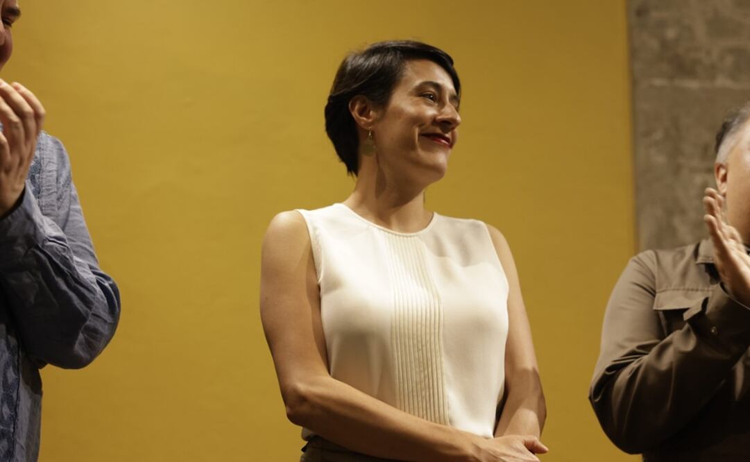 Johan Trujillo Argüelles, directora del Centro de la Imagen, durante la inauguración de FotoSeptiembre. Foto: Centro de la Imagen.