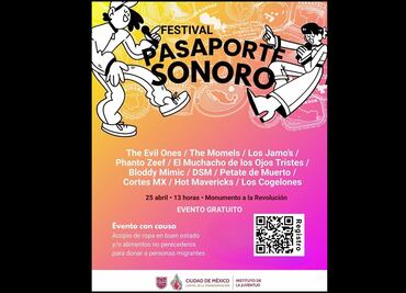 INJUVE presenta festival musical “Pasaporte Sonoro” en defensa de los derechos de migrantes; instalarán centro de acopio de ropa y comida