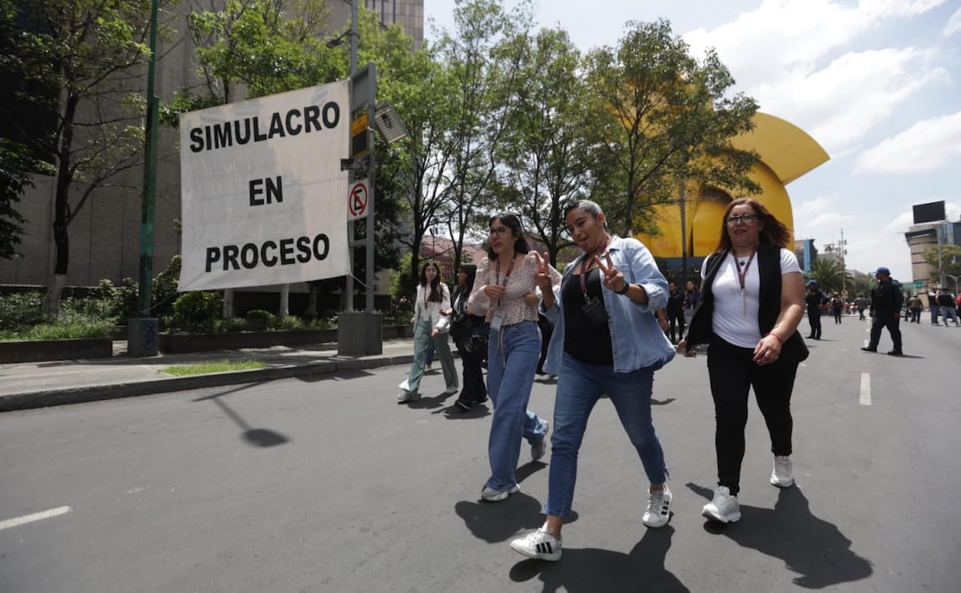 Segundo Simulacro Nacional 2025 llevado a cabo el 19 de septiembre de 2025. Foto: Francisco Rodríguez / EL UNIVERSAL