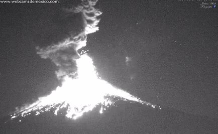 Video. Captan explosión nocturna del "Popo"