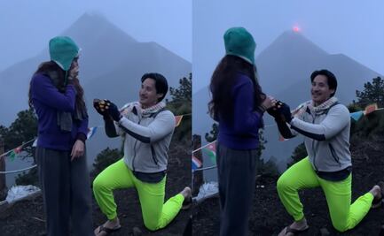 ¡Amor explosivo! Volcán entra en erupción durante propuesta de matrimonio; video se vuelve viral