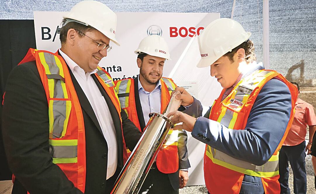 La nueva planta Bosch quedará concluida en el verano de 2024 y producirá anualmente 600 mil refrigeradores, destacó el gobernador. Foto: Especial.