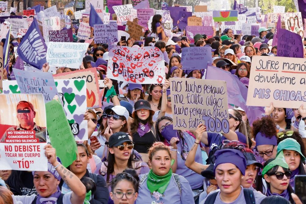 Las manifestantes alertaron que durante este tiempo electoral están siendo utilizadas por grupos partidistas, pero no con el objetivo de tomar en serio las luchas del feminismo. Foto: Fernanda ROjas | El Universal