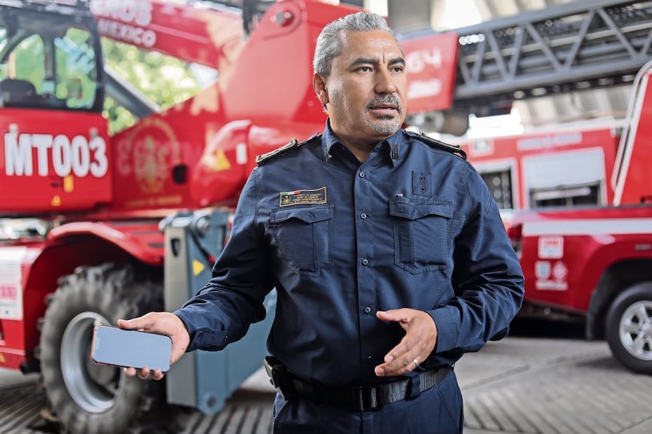 El Jefe Vulcano, Juan Manuel Pérez Cova, informó que la nueva base se incorpora como la Estación 19 de la corporación. Foto: Luis Camacho / EL UNIVERSAL