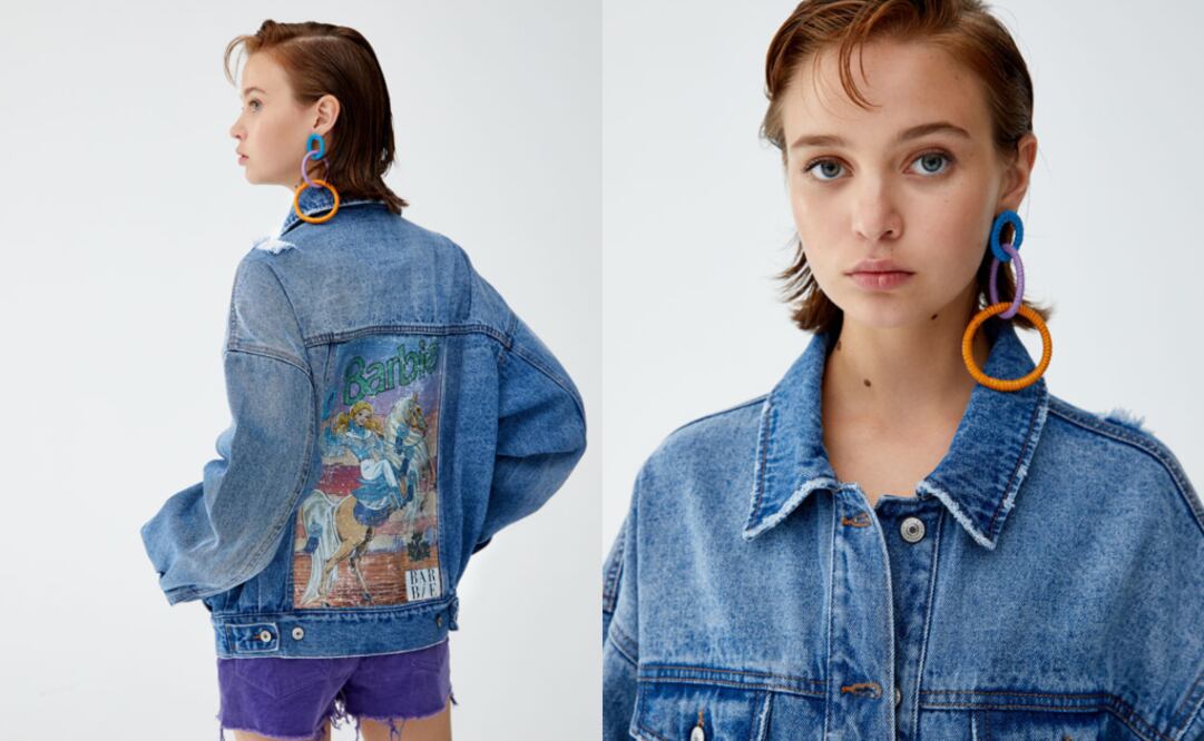 La prenda está hecha de algodón y cuenta con un parche estampado en la espalda. Foto: Cortesía Pull & Bear