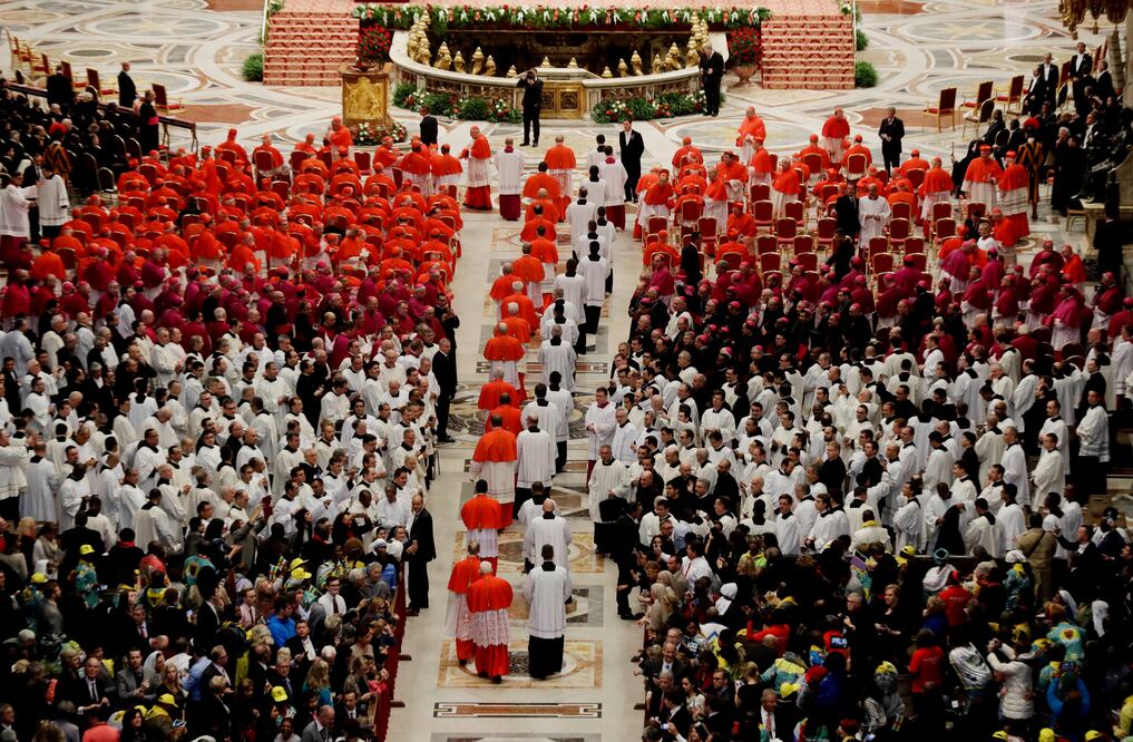 El papa pronunciará una homilía y comenzará la ceremonia de creación de los nuevos cardenales (AP)