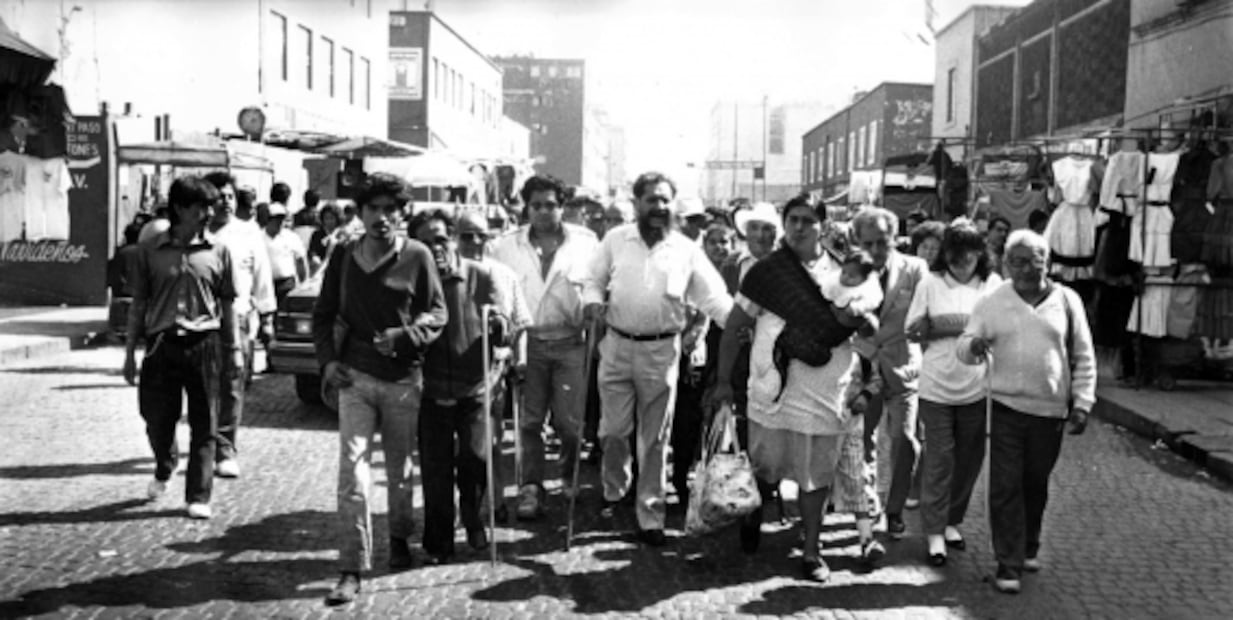 Personas ciegas lucharon por su derecho al trabajo