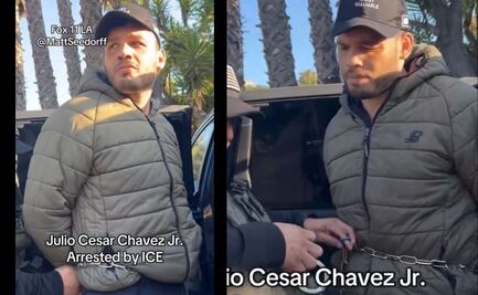 Así fue arrestado Julio César Chávez Jr. en EU; video muestra que el boxeador mexicano fue encadenado
