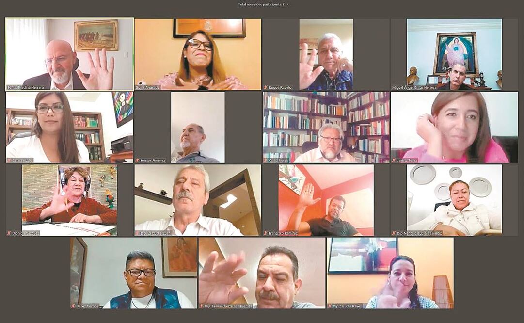 Diputados dijeron que la manifestación de la intención del voto en línea no es vinculante, por lo que deben esperar a una reunión presencial. Foto: TOMADA DE TWITTER