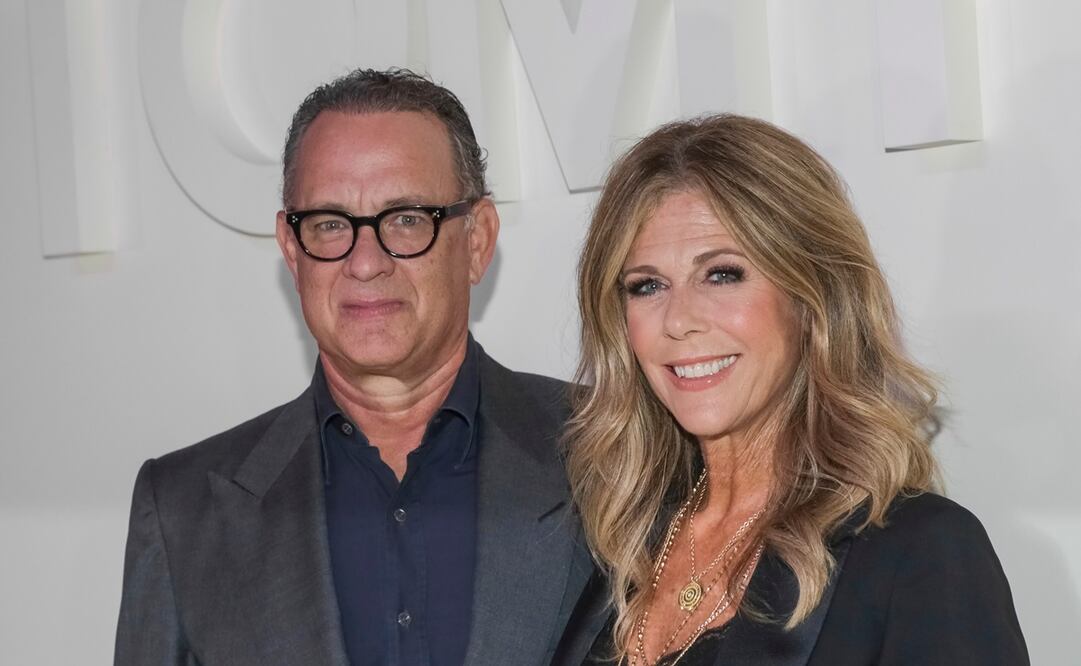 Tom Hanks y su esposa. Foto: Archivo