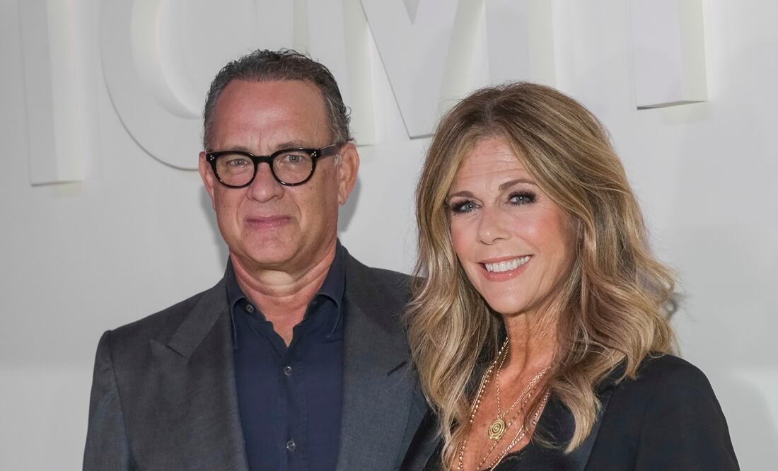 Tom Hanks y su esposa. Foto: Archivo