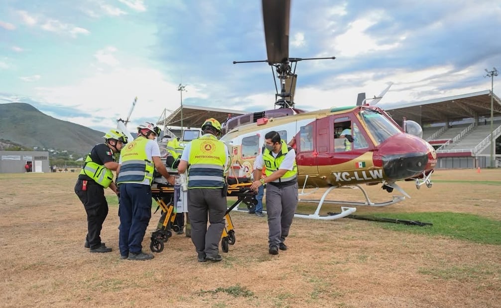 El traslado de la niña fue coordinado y realizado por el Centro Regulador de Urgencias Médicas (CRUM) Tamaulipas. Foto: Gobierno del Estado