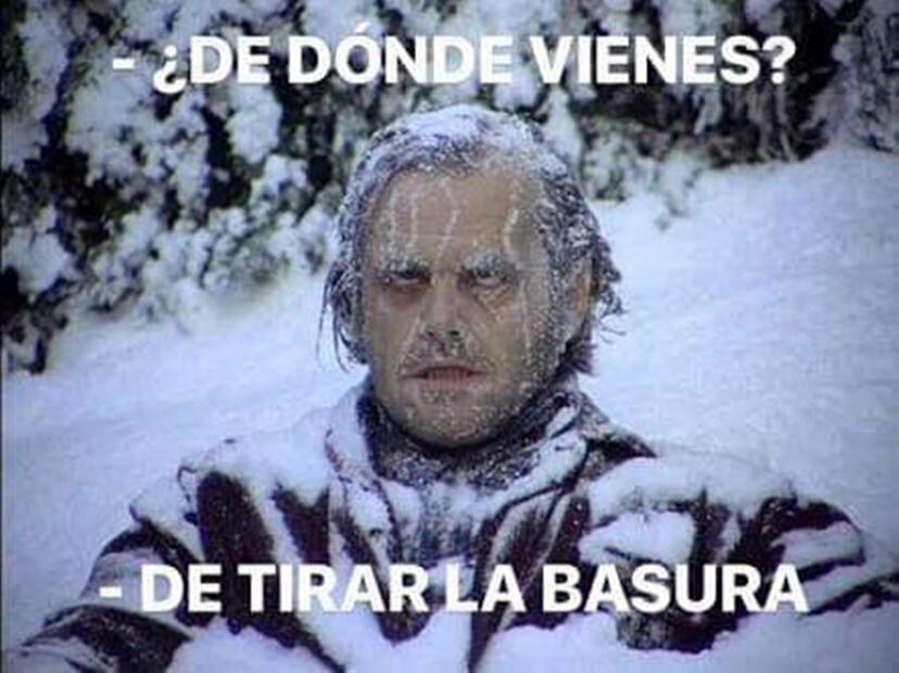 Memes por el frente frío. Foto: Redes sociales