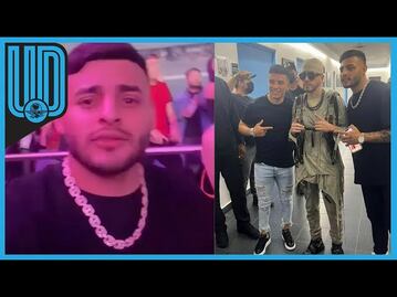 Jugadores de Chivas, en concierto de Wisin y Yandel previo al duelo ante Pumas