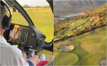 VIDEO: Salinas Pliego presume manejo de helicóptero para ir a jugar golf; "hoy saqué a volar mi dron"