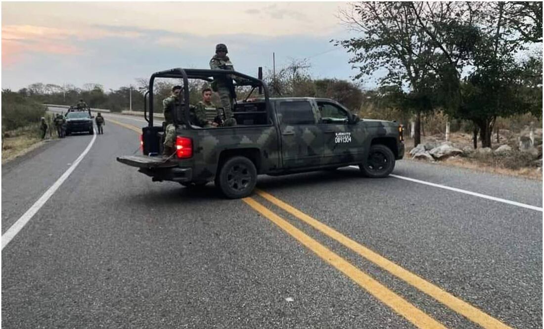 Ejército vigila carreteras en Frontera Comalapa, Chiapas. Foto: Comalapa es mi Prioridad