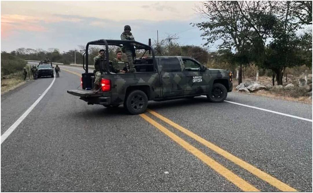 Ejército vigila carreteras en Frontera Comalapa, Chiapas. Foto: Comalapa es mi Prioridad