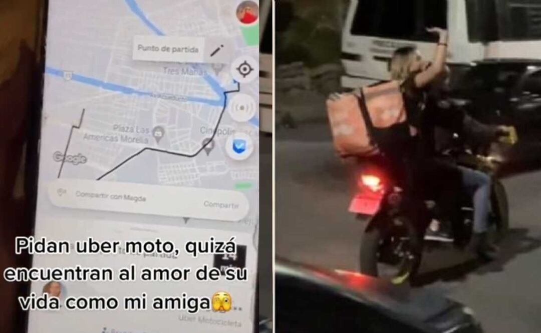 Así fue el momento en el que chica se enamora de repartidor de Uber.  Foto: TikTok