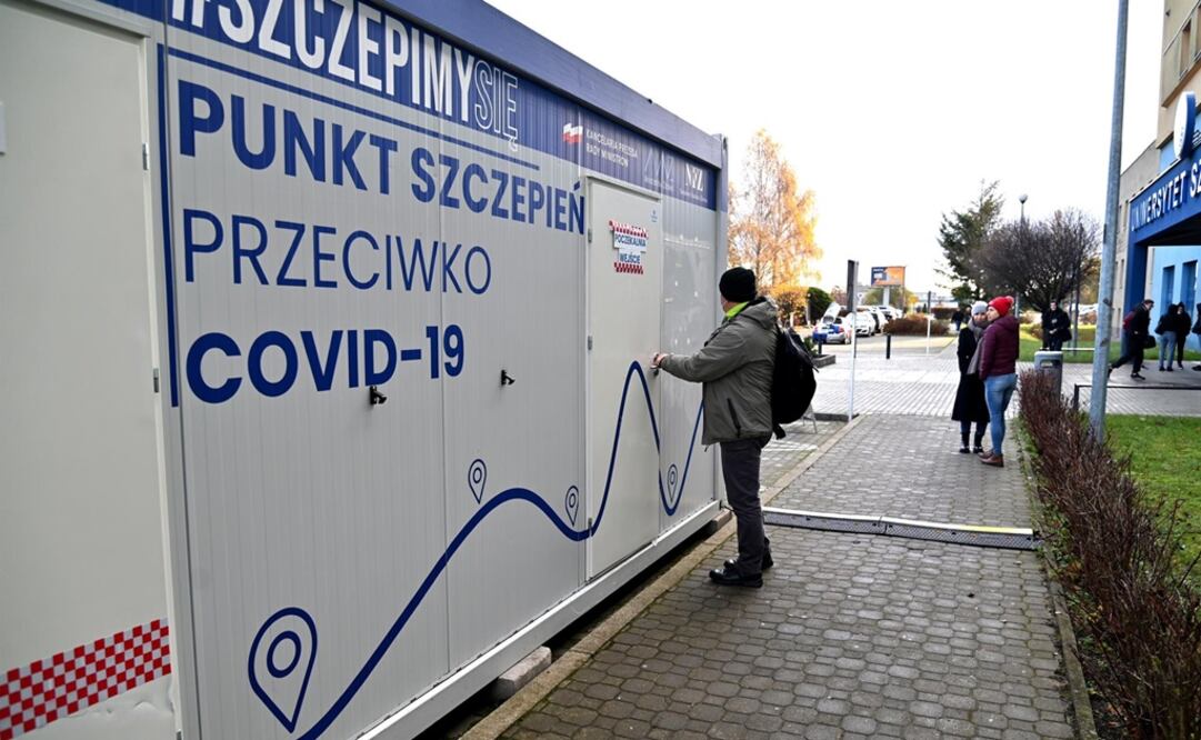 Punto de vacunación contra el covid-19 en Polonia. Foto: EFE