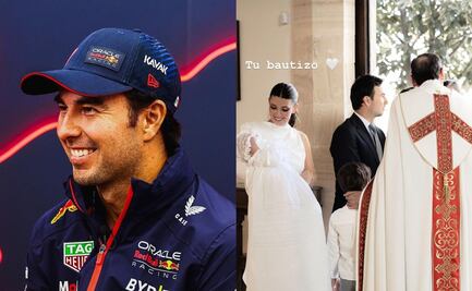 Checo Pérez y su esposa Carola Martínez bautizan a su último hijo