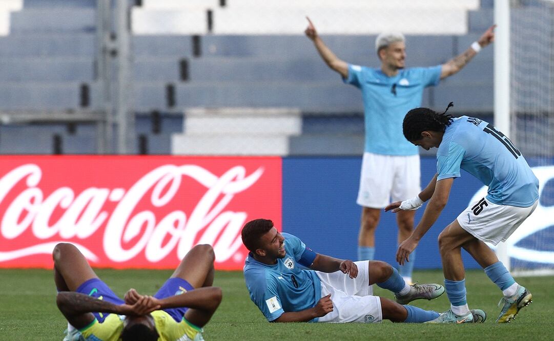 Israel festejando mientras Brasil sufre la eliminación / Foto: EFE
