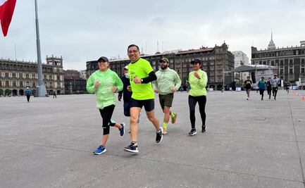 Inauguran pista de atletismo provisional en plancha del Zócalo capitalino previo a maratones; descubre que días estará instalada