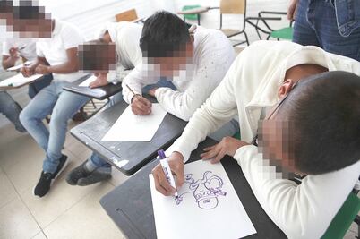 Jóvenes internos se reintegran a través del dibujo