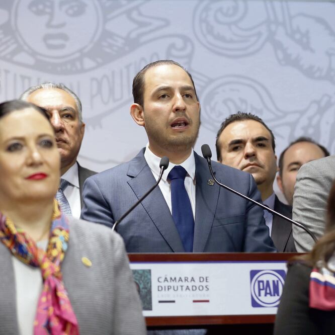 Marko Cortés, dirigente nacional del PAN, dijo que el Plan Nacional de Paz y Seguridad de López Obrador es un error. JUAN CARLOS REYES/EL UNIVERSAL