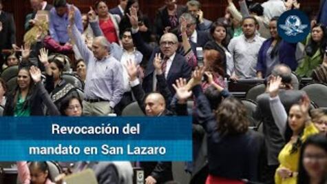 Avanza minuta de revocación del mandato en San Lázaro