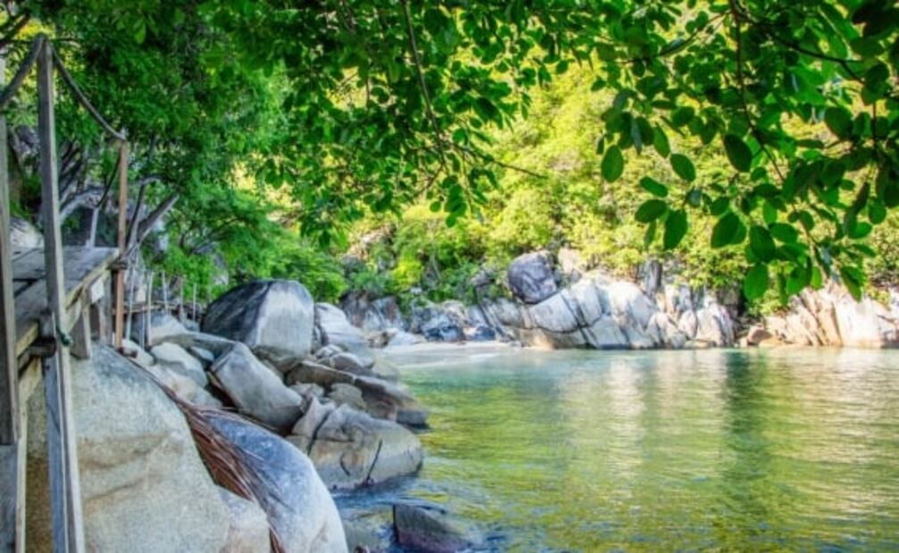 Colomitos, la playa más pequeña de México