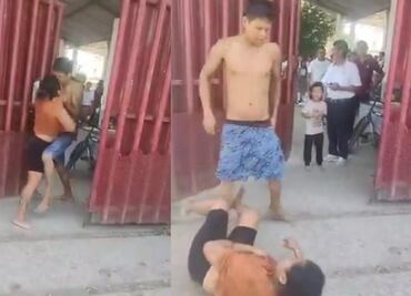 Mujer es golpeada por su pareja afuera del Bachilleres 32 en Tabasco; Fiscalía inicia investigación