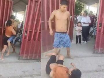 Mujer es golpeada por su pareja afuera del Bachilleres 32 en Tabasco; Fiscalía inicia investigación