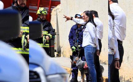 Lía Limón supervisa salvamento de una persona durante Simulacro Nacional 2023