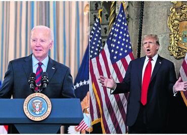 "Hagámoslo esta noche": Trump invita a Biden a debatir frente al tribunal en Nueva York