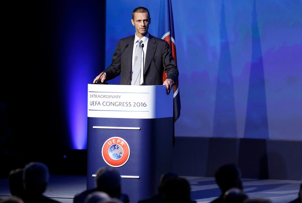 Aleksander Ceferin, nuevo presidente de la UEFA (AP)