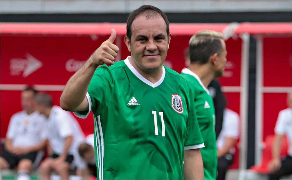 Cuauhtémoc Blanco, durante un partido de leyendas de la Selección Mexicana - Foto: Imago7