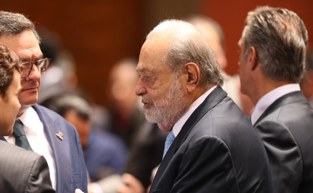 Carlos Slim presente en el Segundo Informe de Gobierno de Sheinbaum (01/09/2026). Foto: Luis Camacho / EL UNIVERSAL