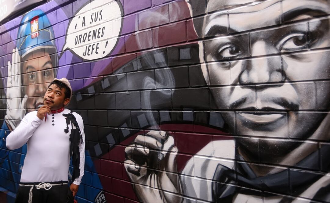 El mural fue inaugurado este pasado 12 de agosto, cuando el artista habría cumplido 113 años. Foto: Luis Camacho/ El Universal