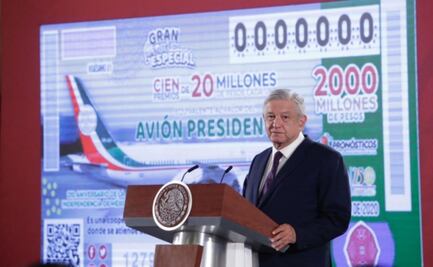 Rifa del avión presidencial va; se realizará el 15 de septiembre: AMLO