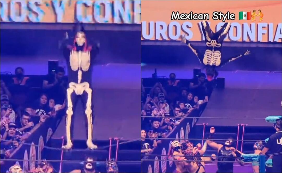 FOTO: ESPECIAL - El espectacular vuelo de La Parka en Triplemanía Regia