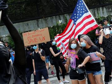 Miles de manifestantes piden a Trump “liberar” a Hong Kong